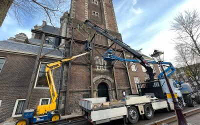 Steigerbouw Westertoren gestart